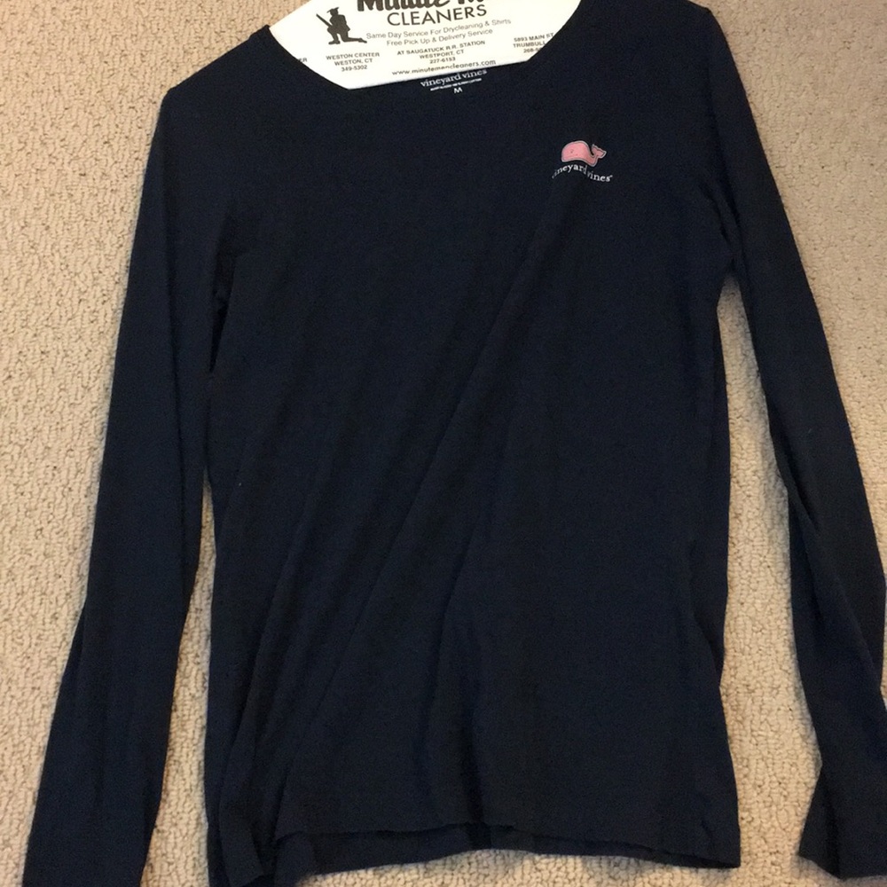 Navy vineyard vines long sleeve